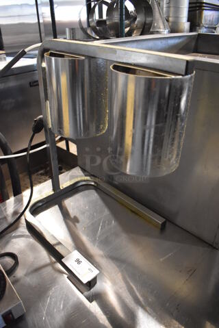 American Permanent Ware Metal Commercial Countertop 2 Head Warming Lamp. 120 Volts, 1 Phase. 13x19x21
