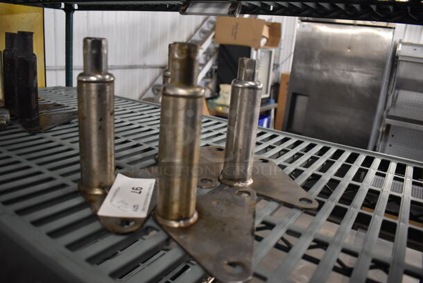 ALL ONE MONEY! Lot of 4 Metal Legs for Convection Oven. 8x4x7 - Image 2 of 3