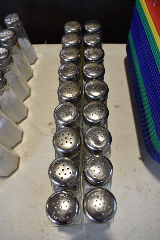 20 Salt / Pepper Shakers. 1.5x1.5x4. 20 Times Your Bid! - Image 2 of 3