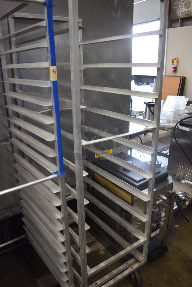 Metal Commercial Pan Transport Rack on Commercial Casters. 20.5x30x70 - Image 3 of 3