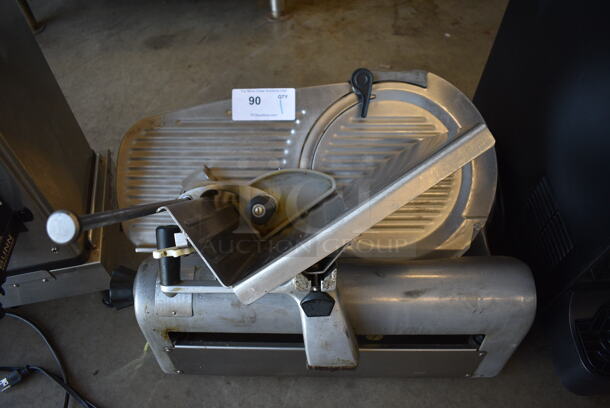 Hobart 1612E Stainless Steel Commercial Countertop Automatic Meat Slicer. 115 Volts, 1 Phase. 26x22x21. Tested and Working!