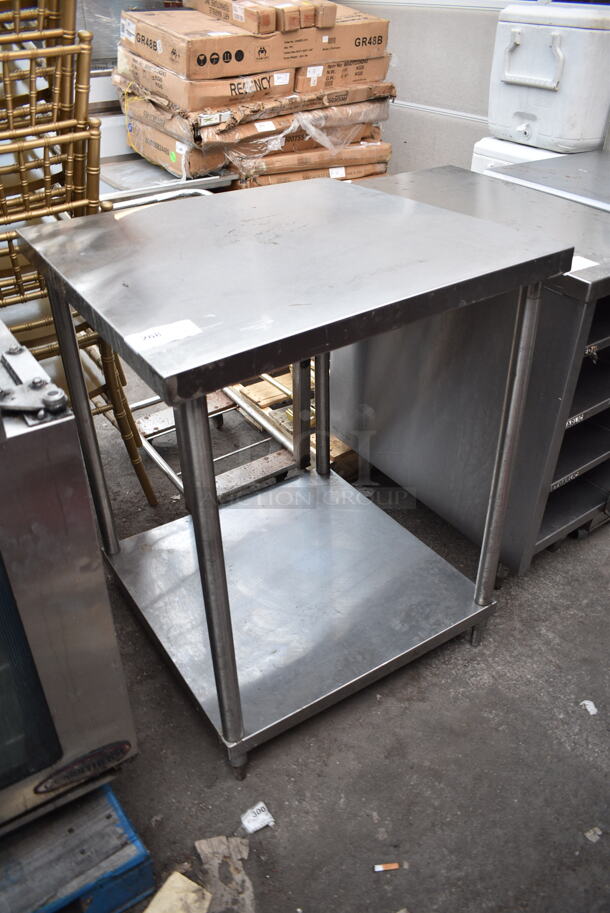 Stainless Steel Commercial Table w/ Under Shelf.  - Image 2 of 3