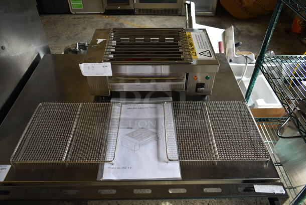 BRAND NEW SCRATCH AND DENT! 2022 Hoocoo IBG-18 Stainless Steel Commercial Countertop Electric Powered Barbecue BBQ Grill. 110 Volts, 1 Phase. Tested and Working! - Image 1 of 6