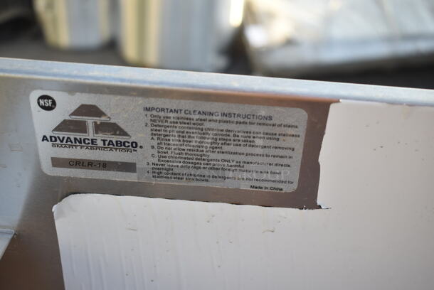 BRAND NEW SCRATCH AND DENT! Advance Tabco CRLR-18 Stainless Steel Liquor Display Cabinet - 18" x 21" - Image 5 of 5