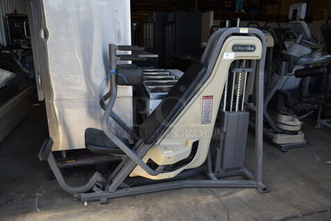 Nautilus Metal Commercial Floor Style Mens Chest Exercise Machine.
