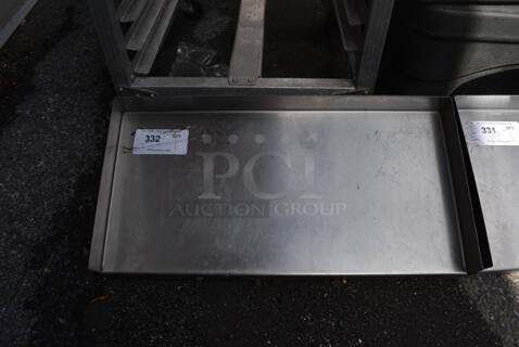 Stainless Steel Commercial Wall Mount Shelf w/ Brackets. 24x12x8