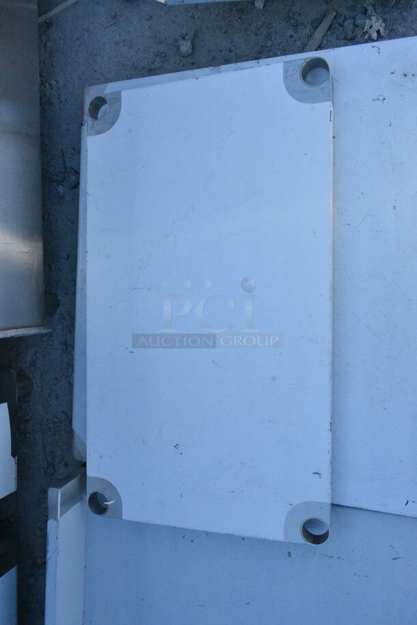 BRAND NEW SCRATCH AND DENT! Stainless Steel Tabletop and Under Shelf.  - Image 3 of 4