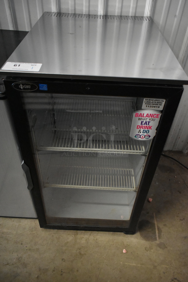 QBD DC6H ENERGY STAR Metal Commercial Single Door Mini Cooler Merchandiser w/ Poly Coated Racks. 120 Volts, 1 Phase. Cannot Test Due To Damaged Plug
