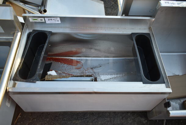 BRAND NEW SCRATCH AND DENT! Regency 600IB2136 21" x 36" Stainless Steel Underbar Ice Bin with Bottle Holders - Image 2 of 7