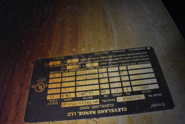 Cleveland 21CET16 SteamCraft Ultra 5 Stainless Steel Commercial Electric Powered Single Deck Steam Cabinet. 480 Volts, 3 Phase. 21x30x30 - Image 5 of 6