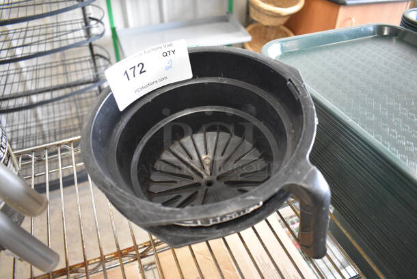 2 Black Poly Iced Tea Machine Brew Baskets. 8.5x9.5x5.5. 2 Times Your Bid! - Image 2 of 2