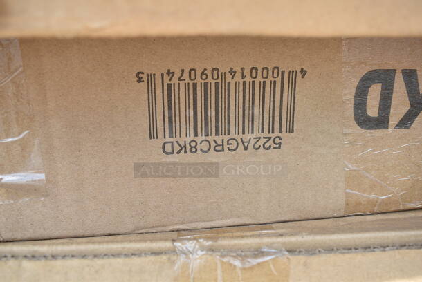 BRAND NEW SCRATCH AND DENT! Steelton 522AGRC8KD 8 Shelf Aluminum Glass Rack Cart with 8" Spacing. May Be Missing Pieces.  - Image 3 of 3