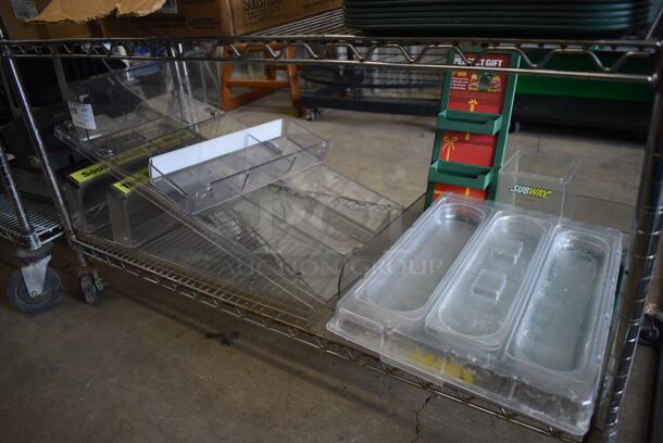 ALL ONE MONEY! Lot of Various Items Including Clear Poly Soup Warmer Attachments and Bread Farm! - Image 1 of 3