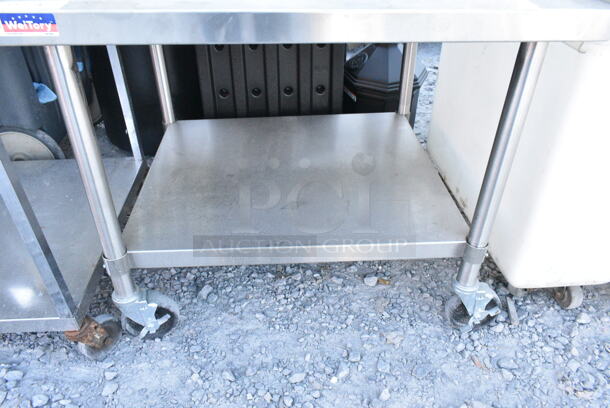Stainless Steel Equipment Stand w/ Under Shelf on Commercial Casters.  - Image 4 of 4