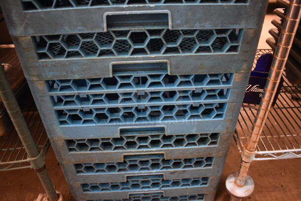 ALL ONE MONEY! Lot of 12 Blue Poly Dish Caddies. Includes 19.5x19.5x4 - Image 4 of 4