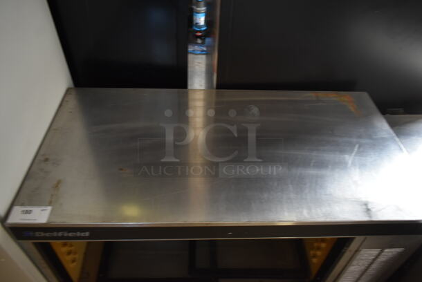 Delfield 7048 Stainless Steel Commercial 2 Door Cooler Merchandiser. 115 Volts, 1 Phase. Tested and Powers On But Does Not Get Cold
 - Image 2 of 4
