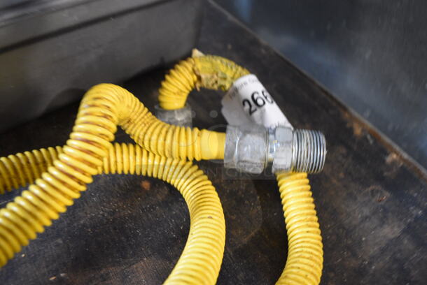 Yellow Gas Hose. 36" - Image 2 of 3