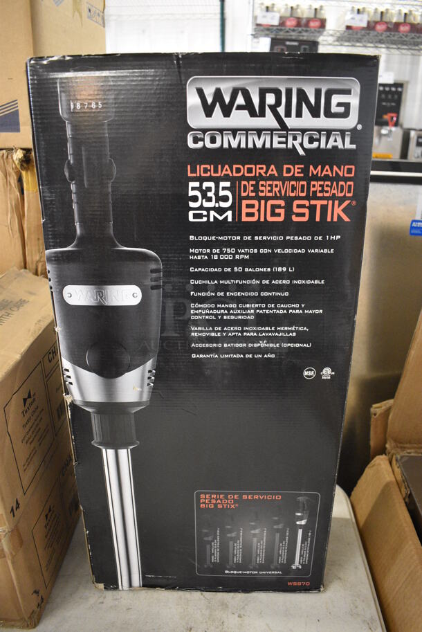 BRAND NEW IN BOX! Waring Commercial Immersion Blender. 