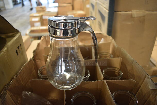 7 BRAND NEW IN BOX! Syrup Pourers. 3.5x3.5x5.5. 7 Times Your Bid!