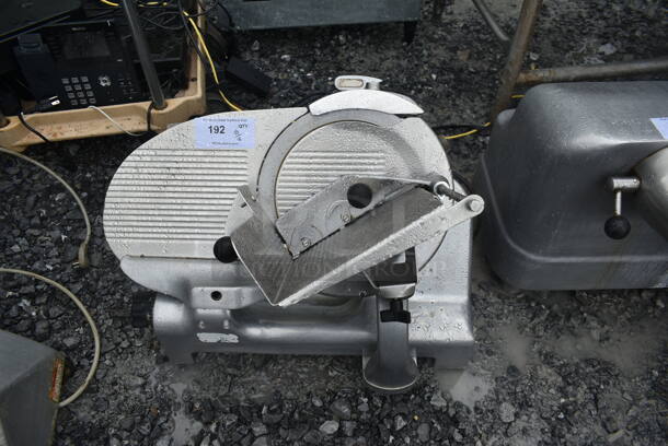 Stainless Steel Commercial Countertop Meat Slicer w/ Blade Sharpener. Tested and Working!
