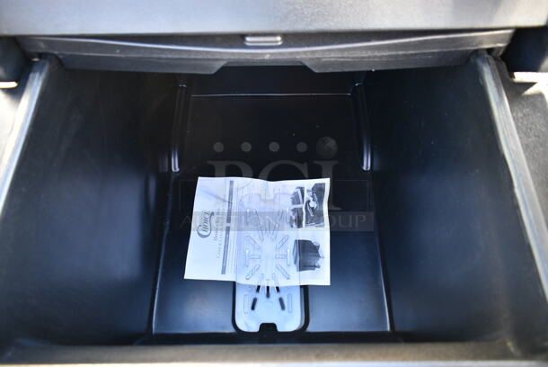 Choice Black Poly Portable Ice Bin on Commercial Casters.  - Image 4 of 5