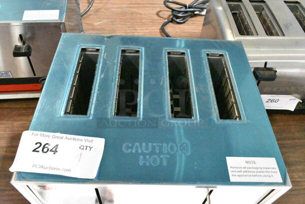 2021 PrepLine CT-120 Stainless Steel Countertop 4 Slot Toaster. 120 Volts, 1 Phase.  - Image 4 of 7