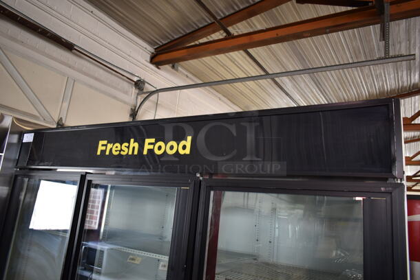 2012 True GDM-72 ENERGY STAR Metal Commercial 3 Door Reach In Cooler Merchandiser w/ Poly Coated Racks. 115 Volts, 1 Phase. Tested and Working! - Image 3 of 9