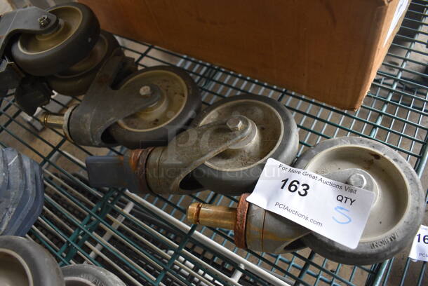 ALL ONE MONEY! Lot of 5 Commercial Casters! 6x3x8 - Image 2 of 3
