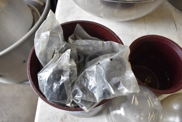 ALL ONE MONEY! Lot of Metro Clips, 2 Maroon Bins and 2 Walk In Light Covers! - Image 3 of 4