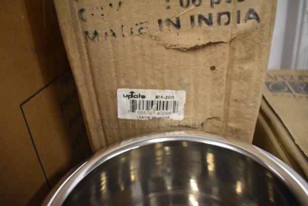 6 BRAND NEW IN BOX! Update Stainless Steel Cylindrical Drop In Bins. 6x6x7. 6 Times Your Bid! - Image 3 of 3