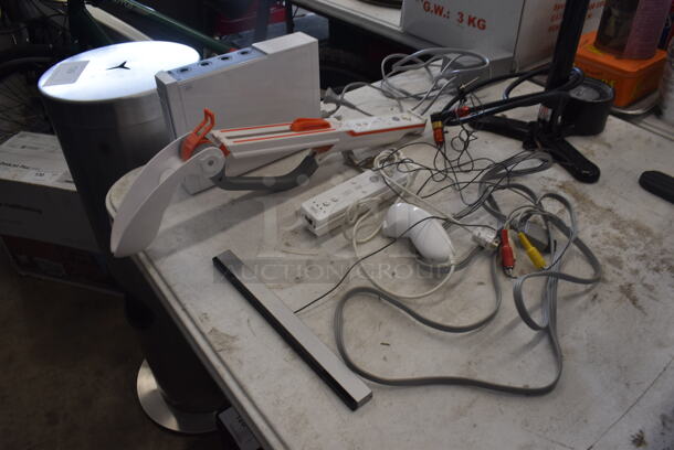 Nintendo Wii Video Game Console w/ 2 Controllers and Cords - Image 3 of 3