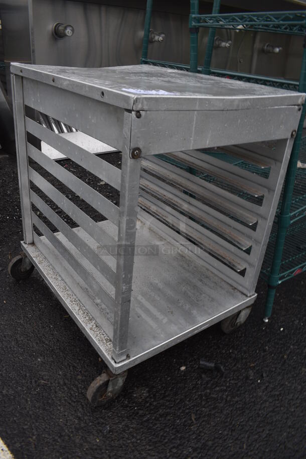 Metal Commercial Pan Transport Rack on Commercial Casters. 21x27x30 - Image 2 of 3