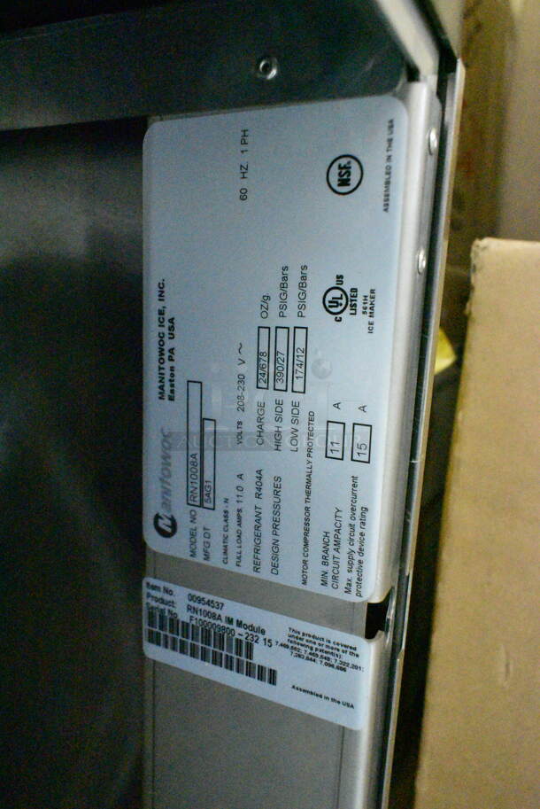 BRAND NEW! Manitowoc RN1008A Stainless Steel Commercial Ice Head. 115 Volts, 1 Phase.  - Image 6 of 6
