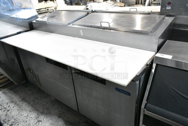 Metalfrio PICL-71-9 Stainless Steel Commercial Pizza Prep Table on Commercial Casters. 115 Volts, 1 Phase. Tested and Working! - Image 1 of 8