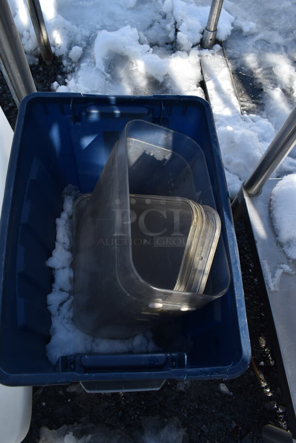 White Poly Ingredient Bin and Poly Bin w/ Contents. - Image 4 of 4