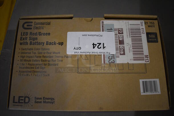 IN ORIGINAL BOX! Commercial Electric Exit Sign - Image 2 of 2