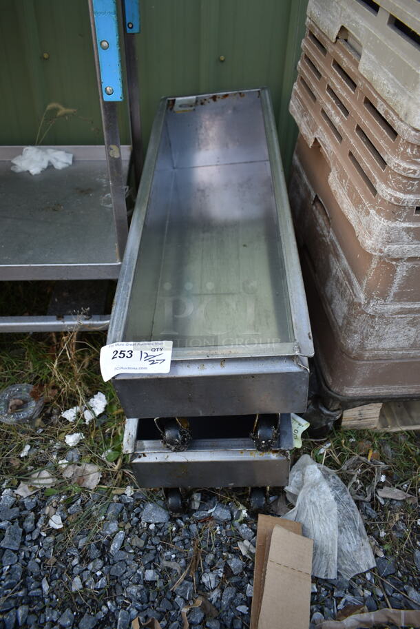 2 Metal Bins on Commercial Casters. 2 Times Your Bid!