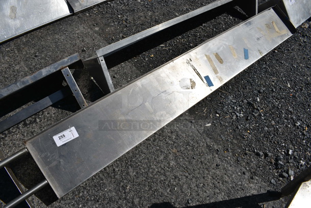 Metal Shelf w/ Wall Mount Brackets. 80x11x9 - Image 1 of 4