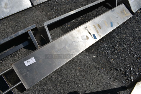Metal Shelf w/ Wall Mount Brackets. 80x11x9