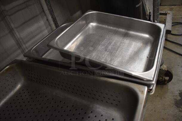 ALL ONE MONEY! Lot of 5 Various Stainless Steel Drop In Bins. Includes 1/1x4 - Image 4 of 5