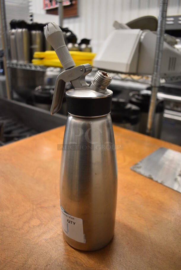 Metal Whipped Cream Whipper. 4x4x13.5 - Image 2 of 3