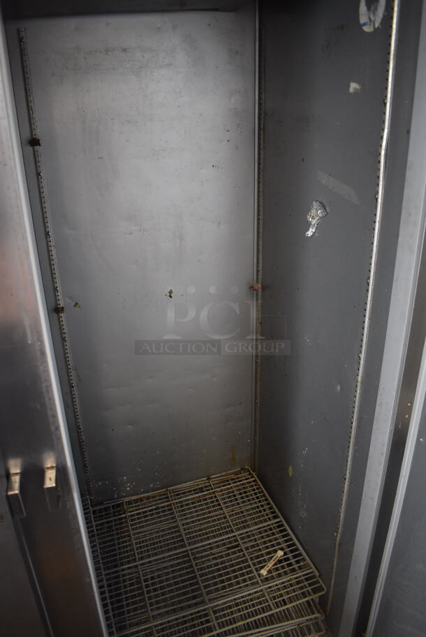 Beverage Air HR2-1S Stainless Steel Commercial 2 Door Reach In Cooler on Commercial Casters. 115 Volts, 1 Phase. 52x33x85. Tested and Working! - Image 5 of 8
