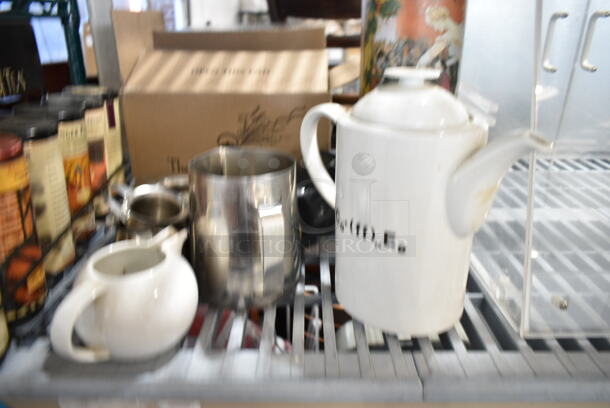 ALL ONE MONEY! Tier Lot of Various Items Including Clear Poly Display Case, Pitchers  - Image 3 of 6