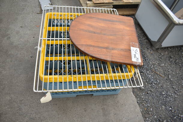 ALL ONE MONEY! Lot of Wooden Seat, Poly Dish Caddy. 131SH22584 Alto-Shaam SH-22584 Stainless Steel Wire Shelf for QC2-40 Quick Chillers and Combitherm Combi Ovens. - Image 1 of 6