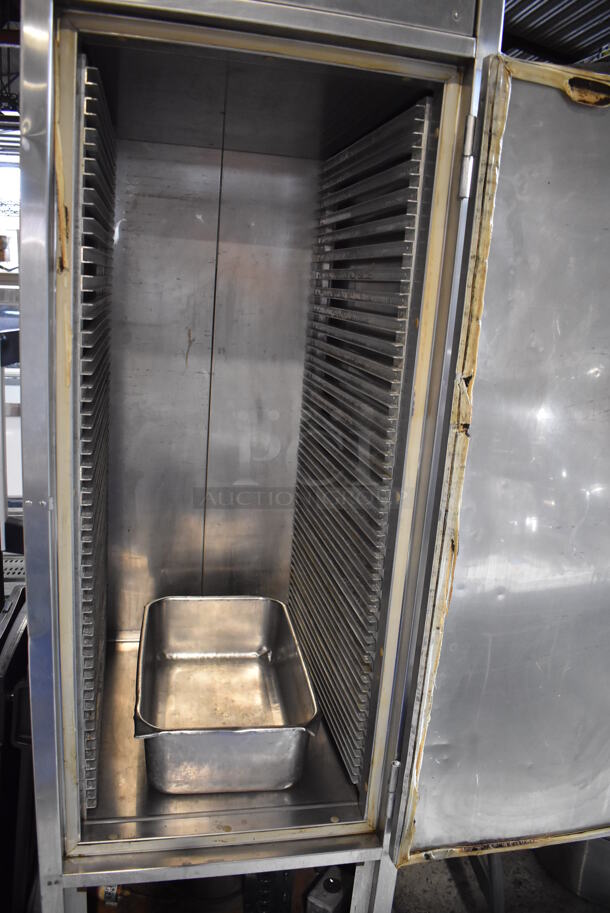 Carter Hoffmann PHB-450A Stainless Steel Commercial Holding Rack on Commercial Casters. 120 Volts, 1 Phase. 29x35x74. Tested and Powers On But Temps at 71 Degrees - Image 5 of 8