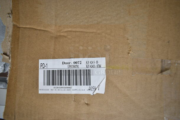 BRAND NEW SCRATCH AND DENT! ServIt 423ST4ASG Angled Sneeze Guard for 4-Pan Steam Tables - Image 3 of 4