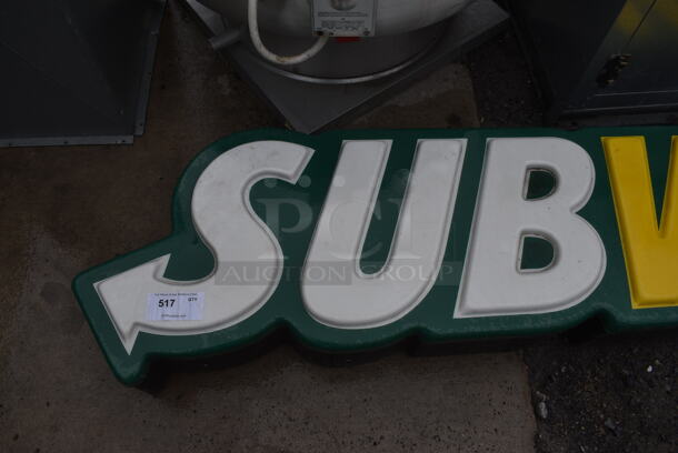 Metal Subway Sign. 86x7x23 - Image 2 of 4