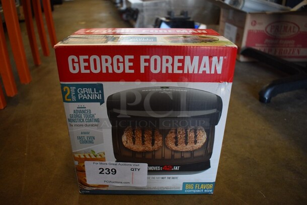 BRAND NEW IN BOX! George Foreman Grill & Panini. - Image 1 of 4