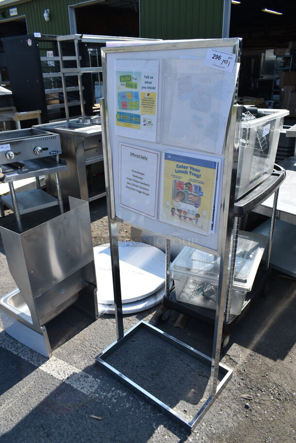 Metal Floor Style Sign.  - Image 2 of 4