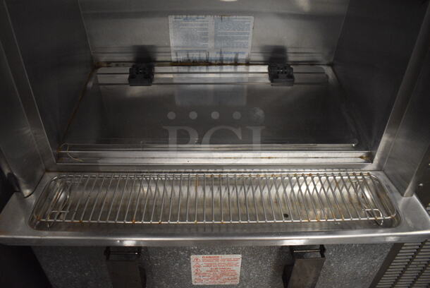 Taylor Model 342D-27 Stainless Steel Commercial Floor Style Air Cooled 2 Flavor Frozen Beverage Machine w/ Drink Mixer Attachment on Commercial Casters. Missing Pieces. 208-230 Volts, 1 Phase. 26x34x60 - Image 7 of 9